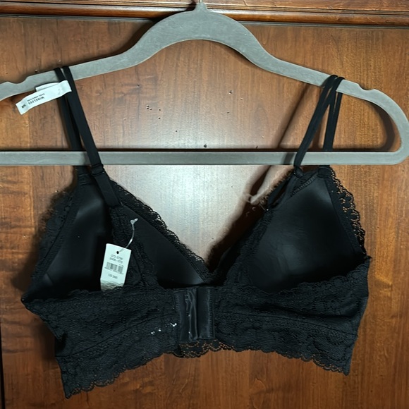 NWT Aerie Real Happy Soft Floral Lace Wireless Padded Bra - Picture 7 of 11